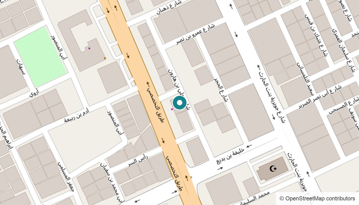 UBG location on the map — Prince Turki Al Awwal Road, Riyadh